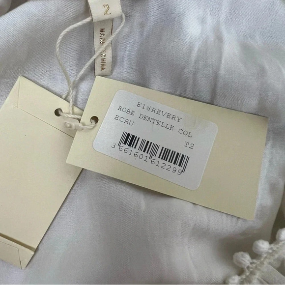 NWT Maje Revery Broderie Anglaise Swiss Dots Dress Size 2 US M - Picture 13 of 13
